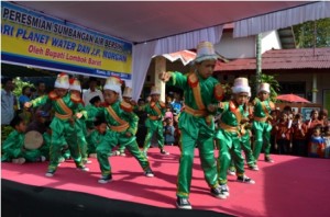 Salah satu kesenian tari Rudat di pulau Lombok NTB