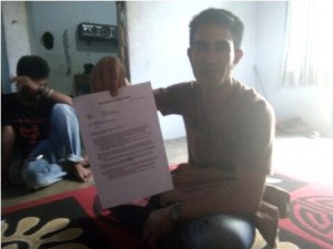 Darwis salah seorang warga dusun