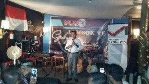 Wabub Kab Lotim H.Haerul Warisin Saat membuka sosialisasi anti narkoba