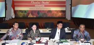 Puan Maharani Menko PMK, Menteri Agama Lukman Saifuddin dan Wagub NTB H. Muh Amin SH, M,Si ketika 